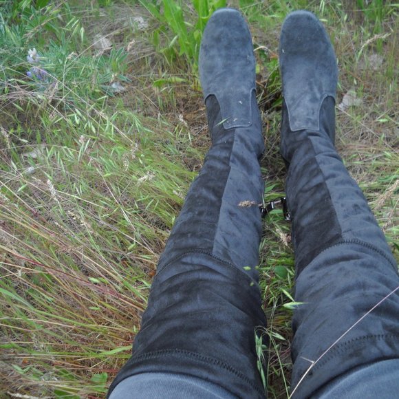 NEW Sesto Meucci Gray Over the Knee Boots